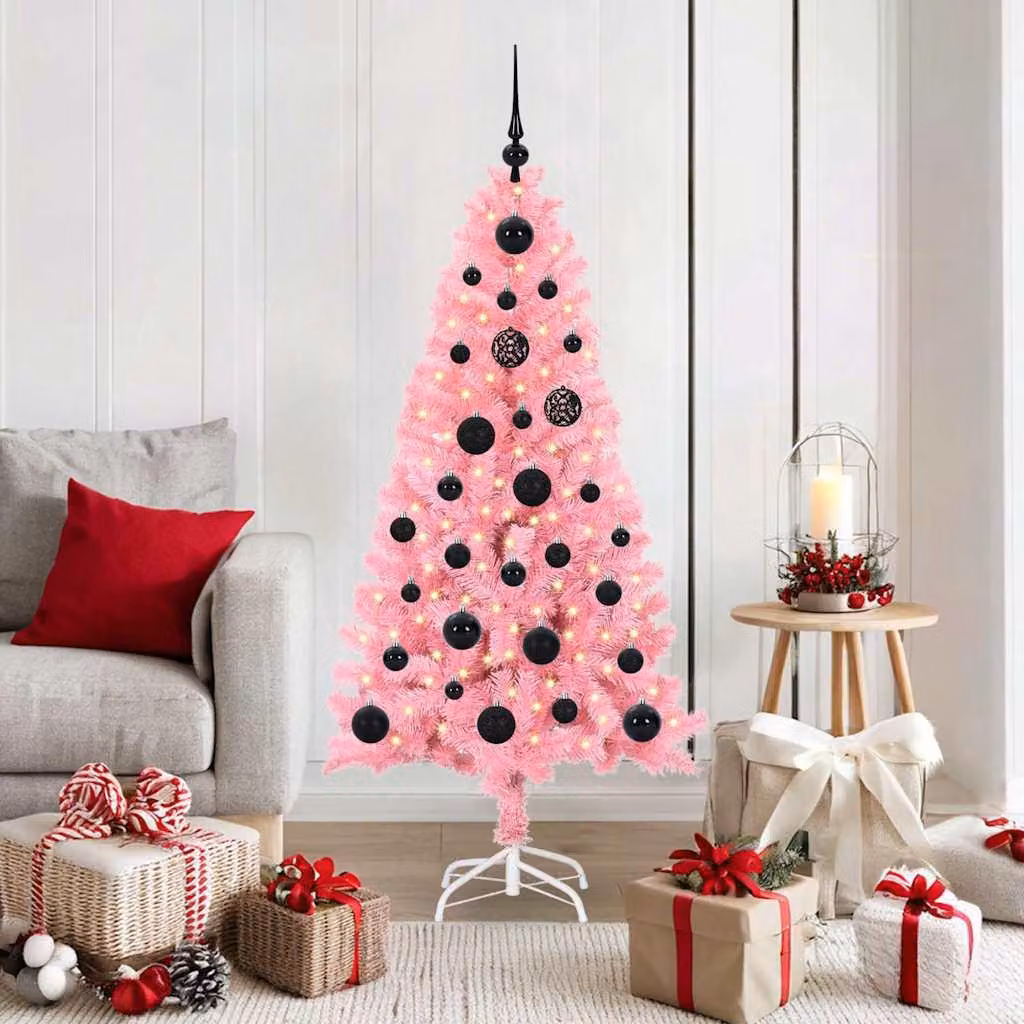Maison Exclusive - Albero di Natale rosa, 150 cm, in PVC