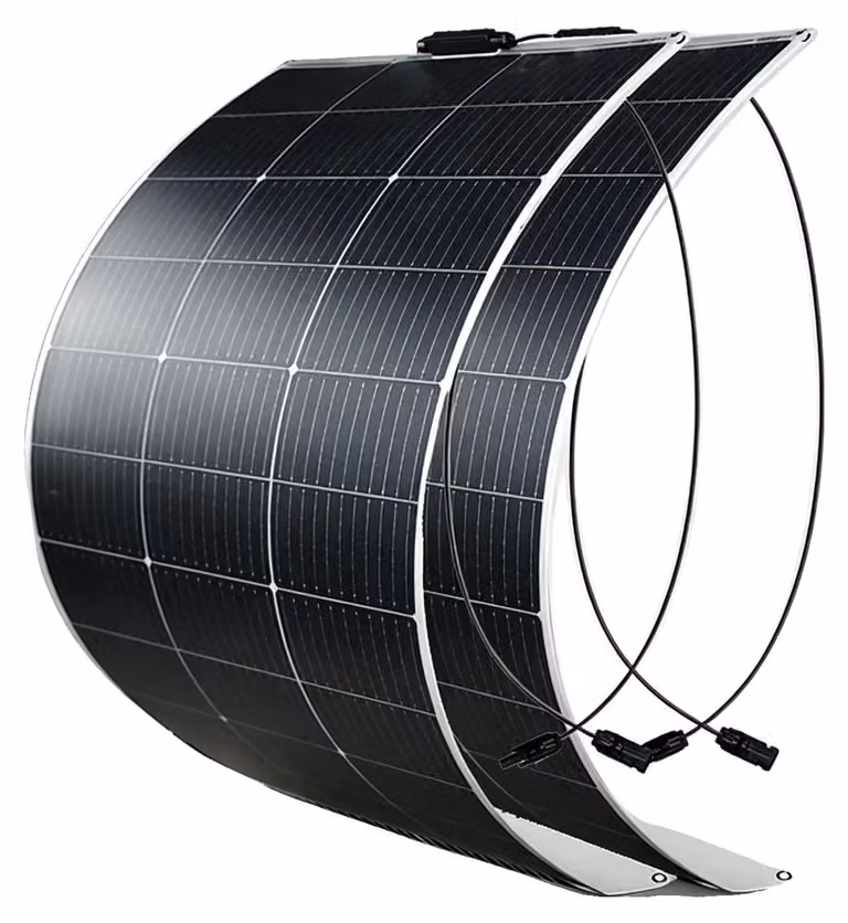 Pannelli solari, alta efficienza, impermeabili, confezione da 2 pannelli da 125W