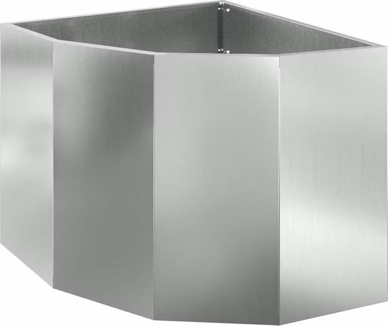 Vaso d'angolo Argento 60 x 60 x 50 cm Acciaio zincato
