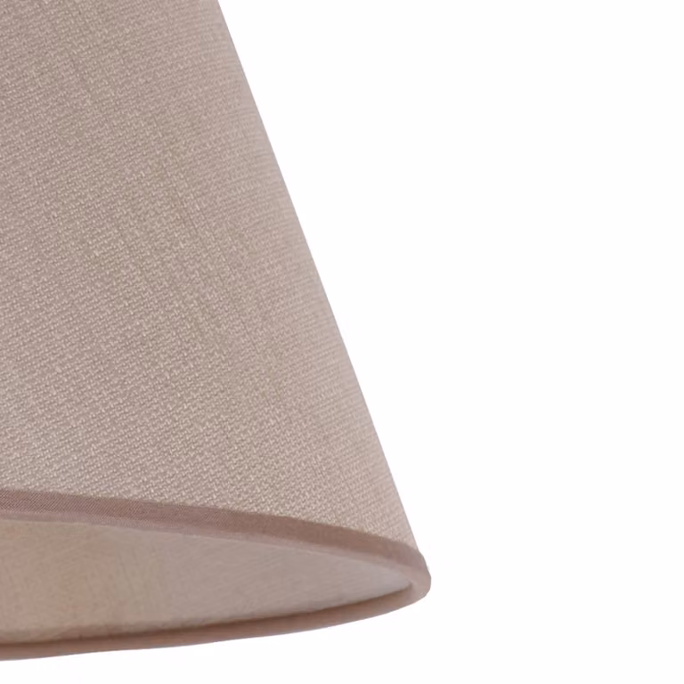Paralume Sofia Altezza 25 cm, beige veroni Duolla, Crema / Ambra, Tessuto / Stoffa / Seta