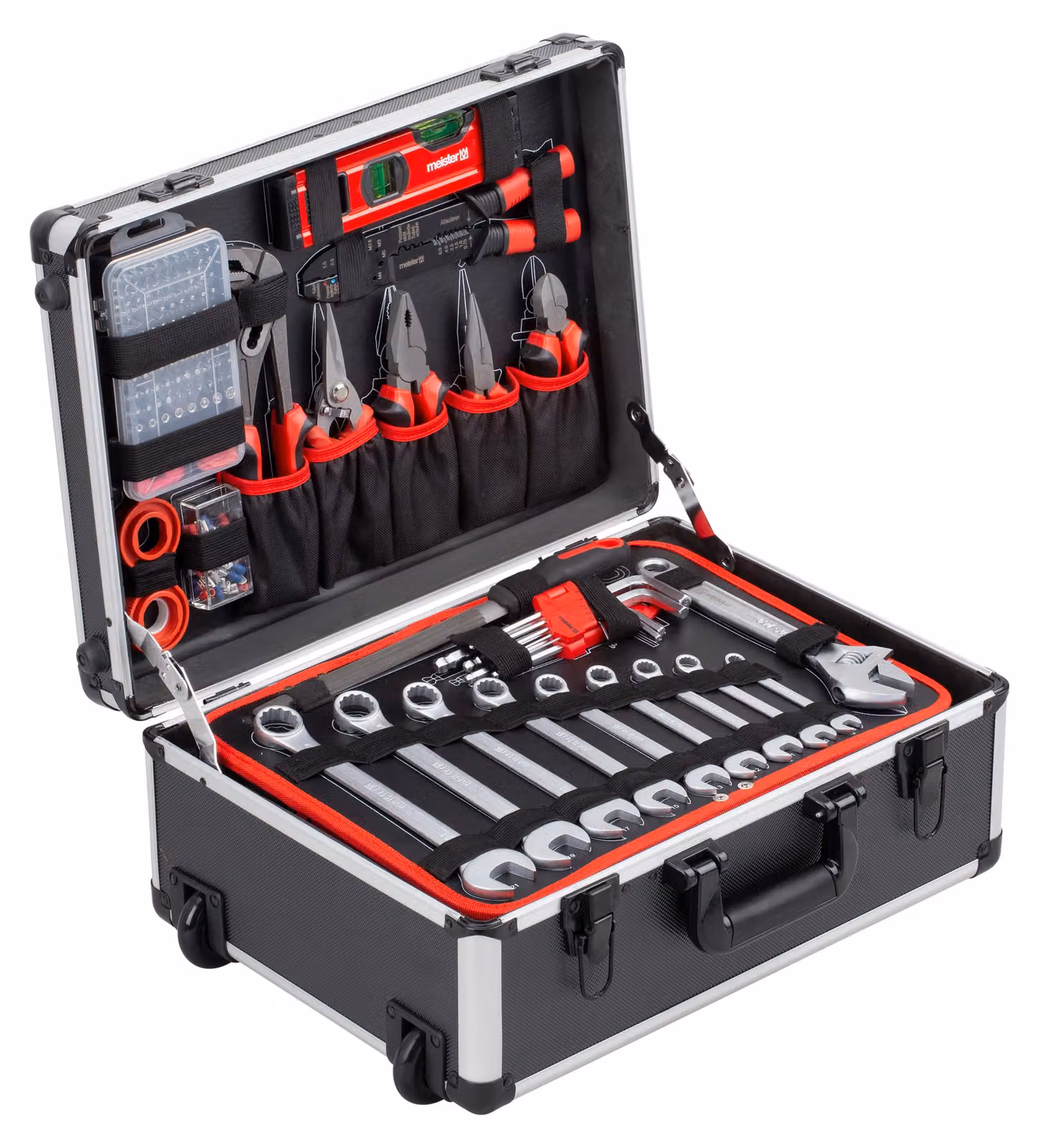 Meister Carrello portautensili Set di utensili da 238 pezzi Valigetta portautensili professionale riempita
