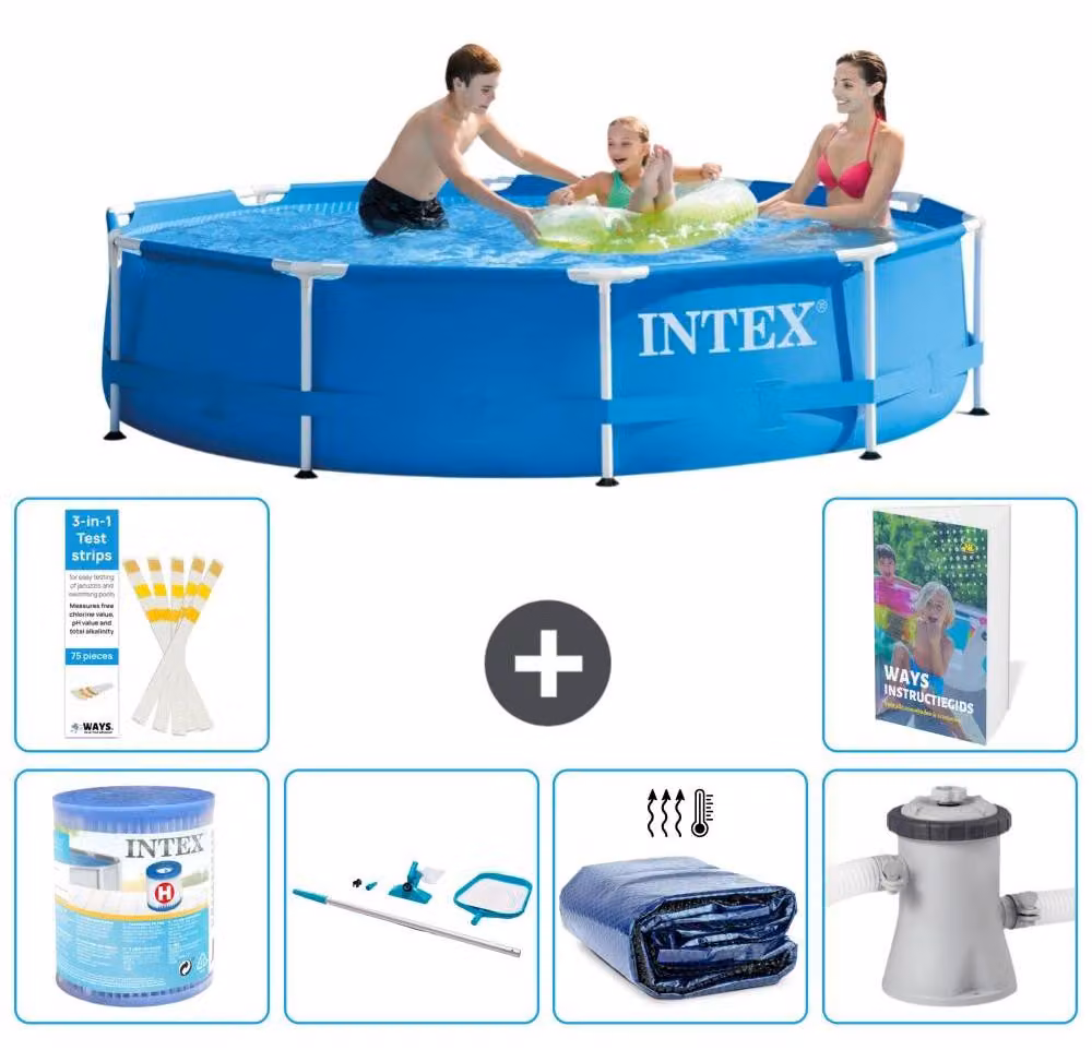 Piscina autoportante rettangolare - 305x76 cm - 5 pezzi - Modello S20