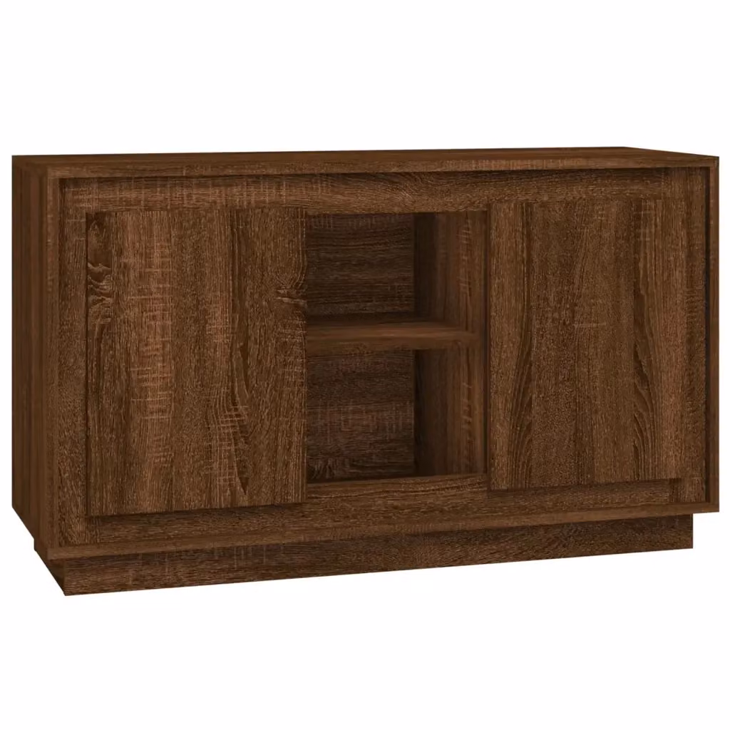 Credenza vidaXL in legno rovere marrone per sala da pranzo L/P/H: 102 x 35 x 60 cm – 2