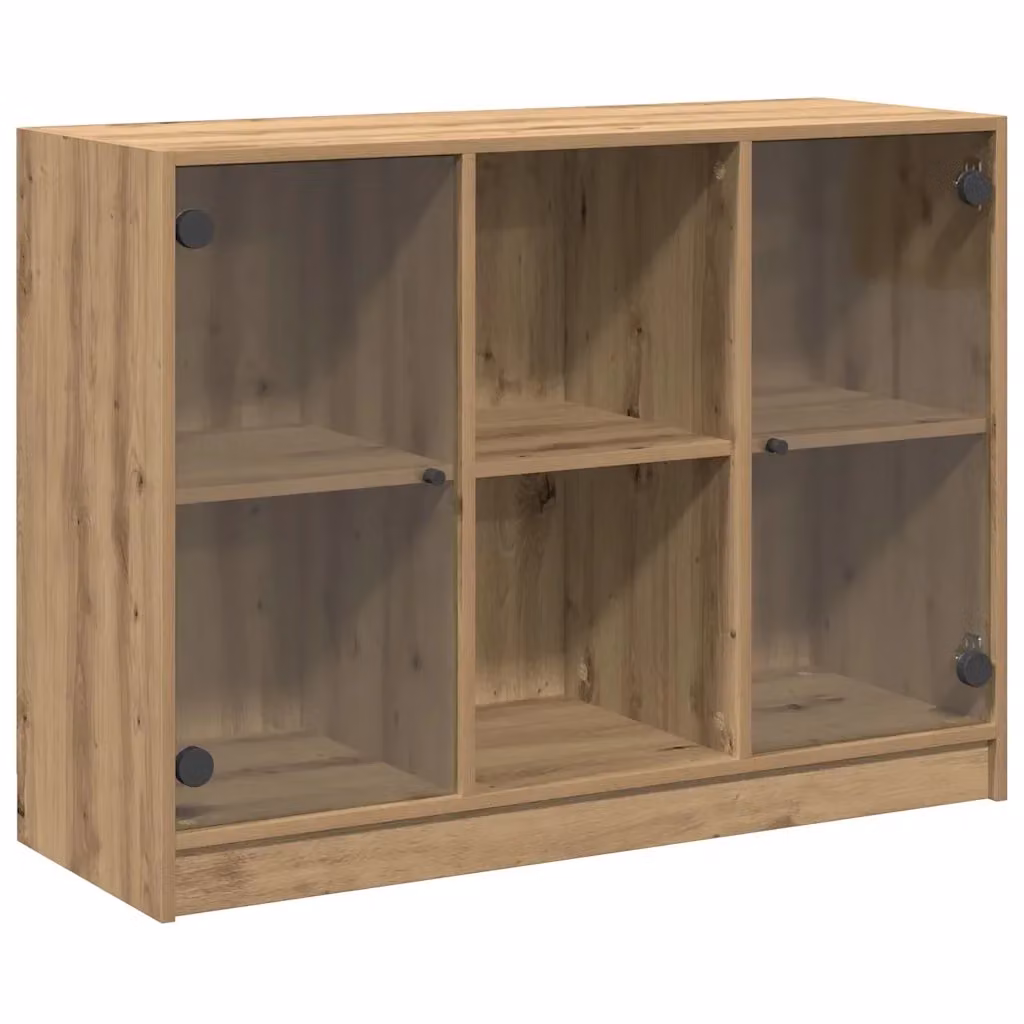 Credenza Buffet da Cucina Design Mania in Legno Rovere Marrone Opaco L/P/H: 102 x 37 x 75,5 cm – 2