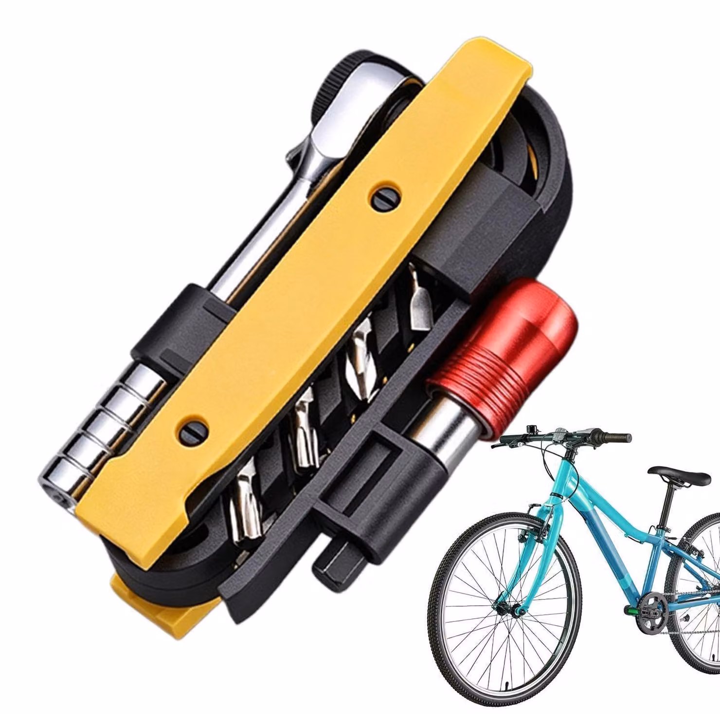 Kit portatile di attrezzi per la manutenzione della bicicletta