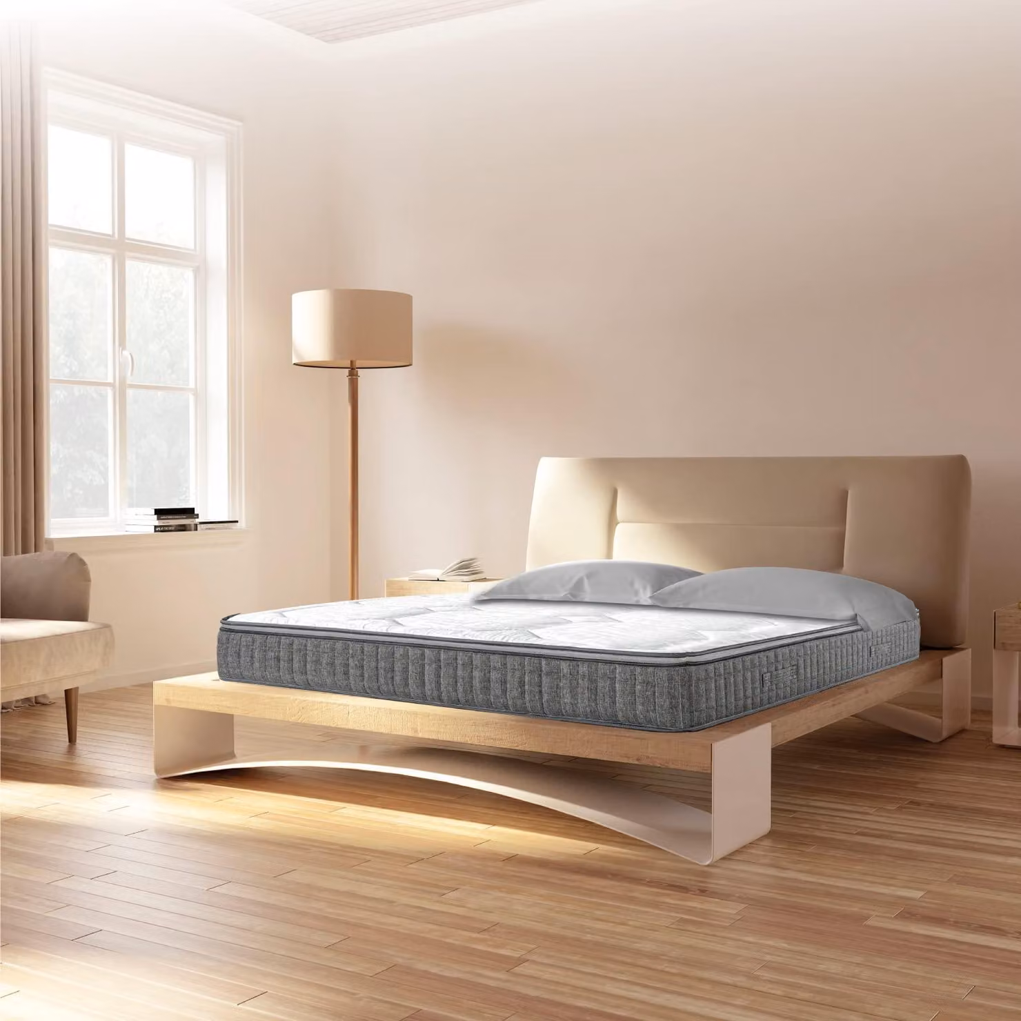 Materassi 160x190 cm, con molle insacchettate, 7 zone, altezza 30 cm