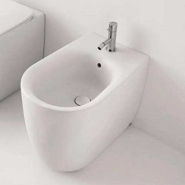 Bidet Da Terra Kerasan Bianco Lucido "Nolita"