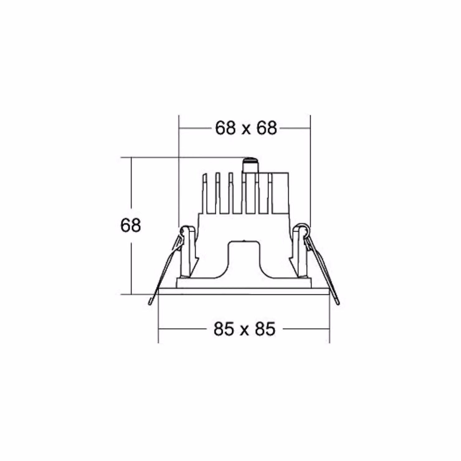 BRUMBERG Apollo Micro, liscio, angolare, 3.500 K, argento Micro, Alluminio / Grigio / Zincato, Soggiorno / Sala da pranzo, Alluminio, Moderno, Downlight
