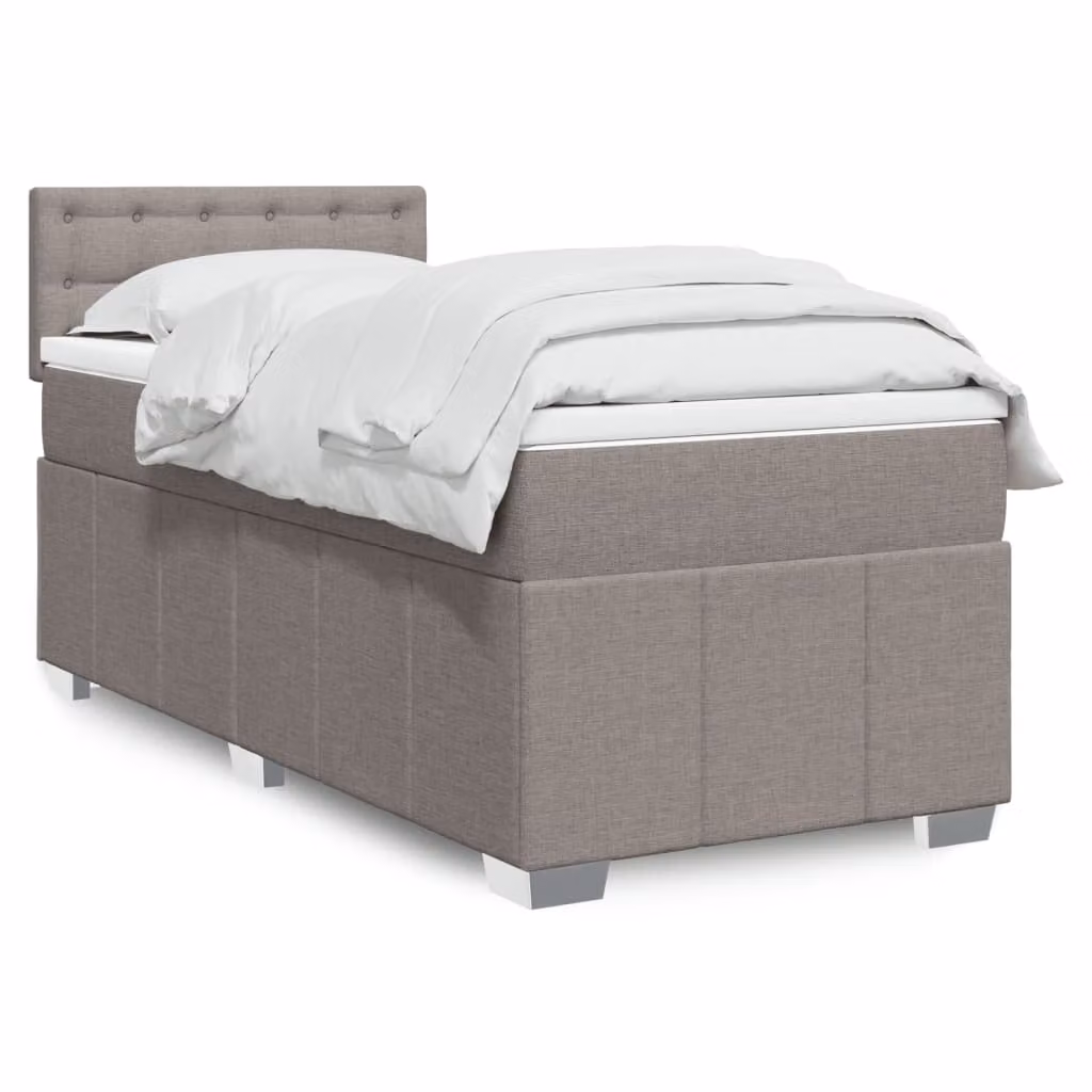 vidaXL Letto Ibrido con Materasso a Molle Insacchettate e Struttura Imbottita L/P: 100 x 200 cm