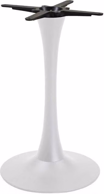 Base Tavolo Acciaio Harvin Bianco Tondo Cm ø45h73,5