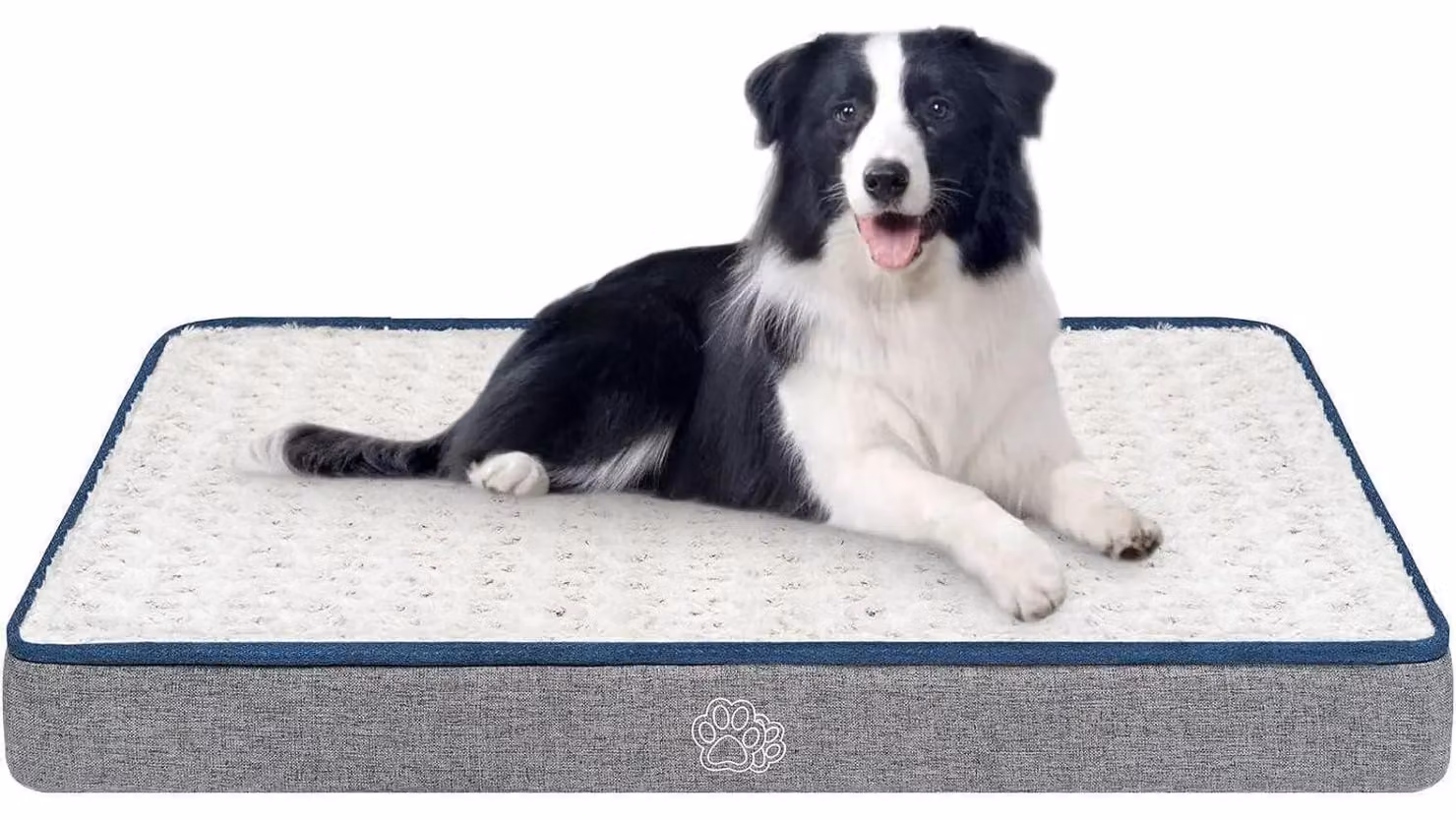 Cuccia per cani, dimensioni L, 90x60x7,5 cm, grigia, ortopedica, lavabile, impermeabile, con rivestimento removibile