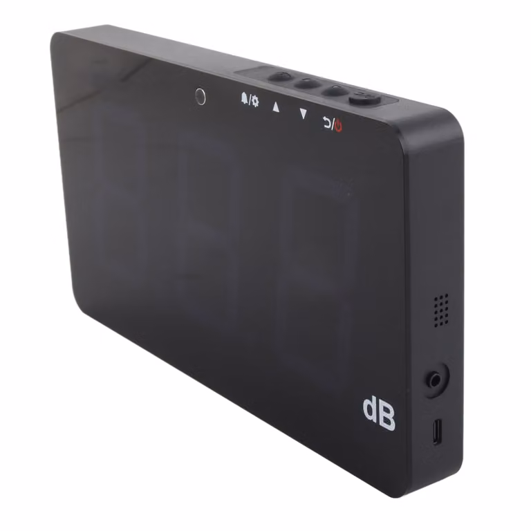 SW-525A Fonometro digitale a parete con display LCD USB 30-130dB