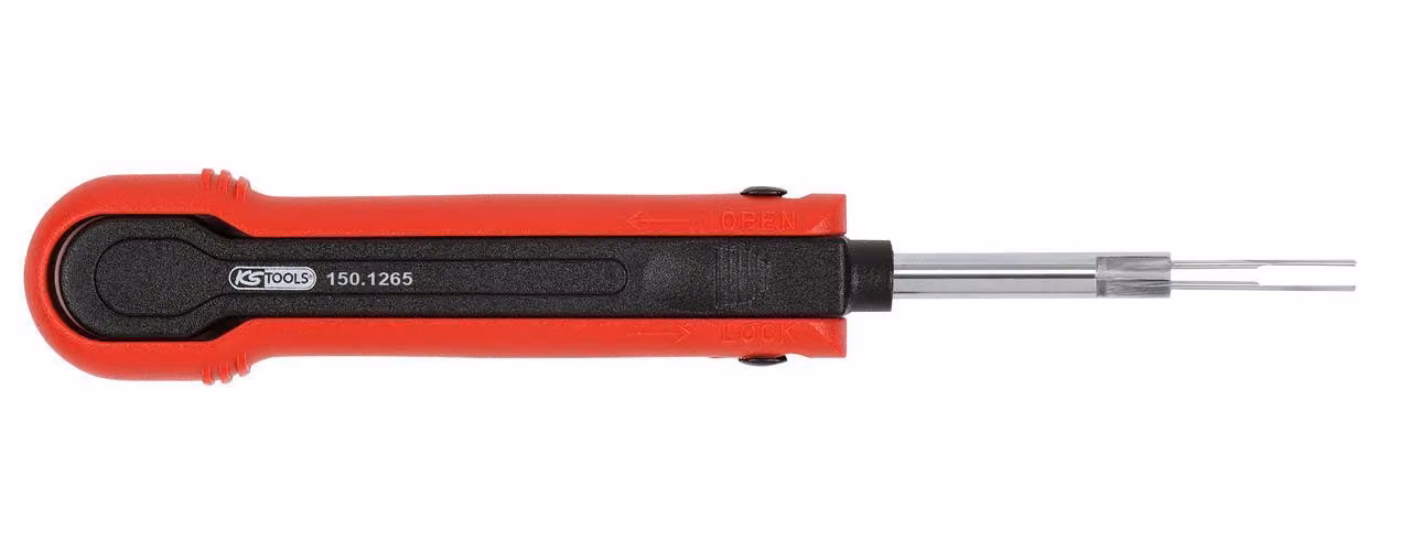 KS TOOLS Attrezzo di sblocco per prese piatte 1,5 mm (AMP Tyco MT II) - 150.1265