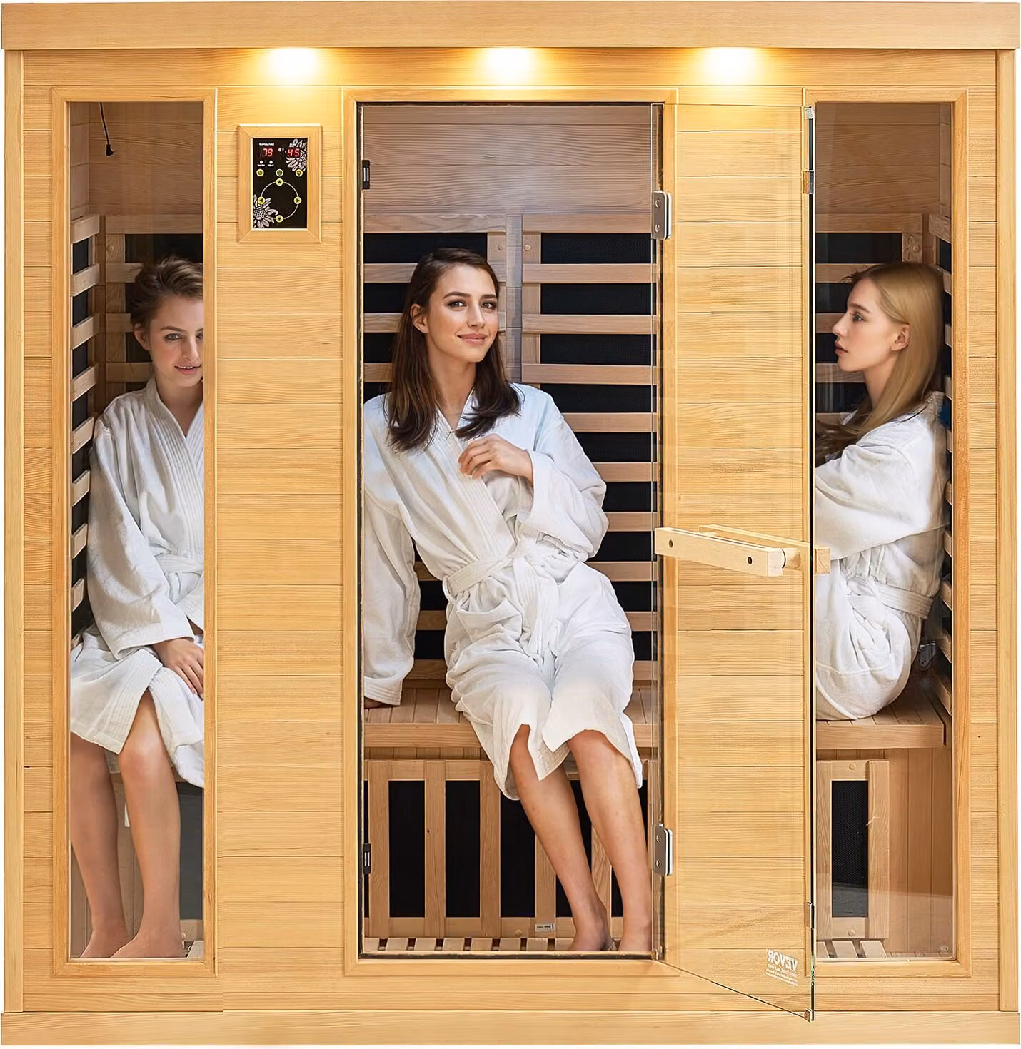 Cabina a infrarossi Sauna a infrarossi Cabina termica Cabina sauna 3-4 persone 2580 W