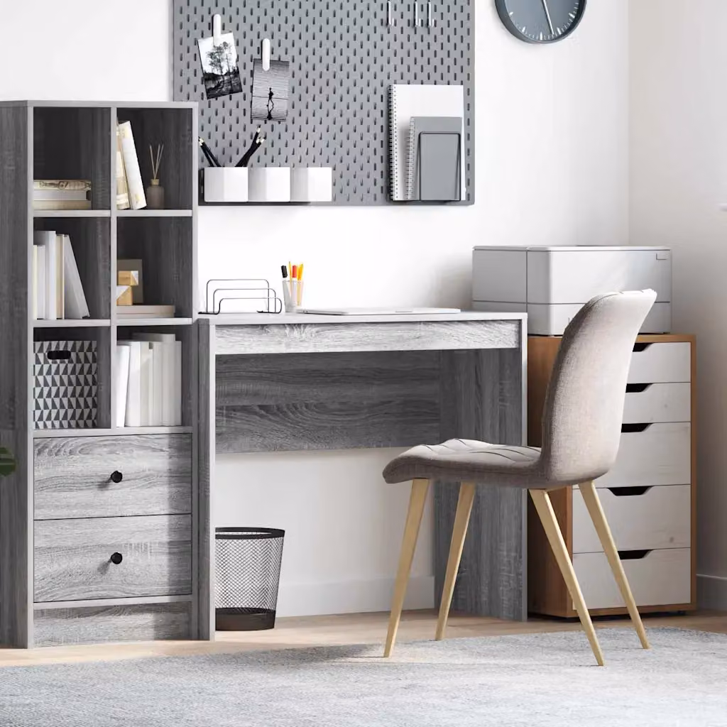 Scrivania vidaXL Grigio, L 90 x P 40 x H 76 cm
