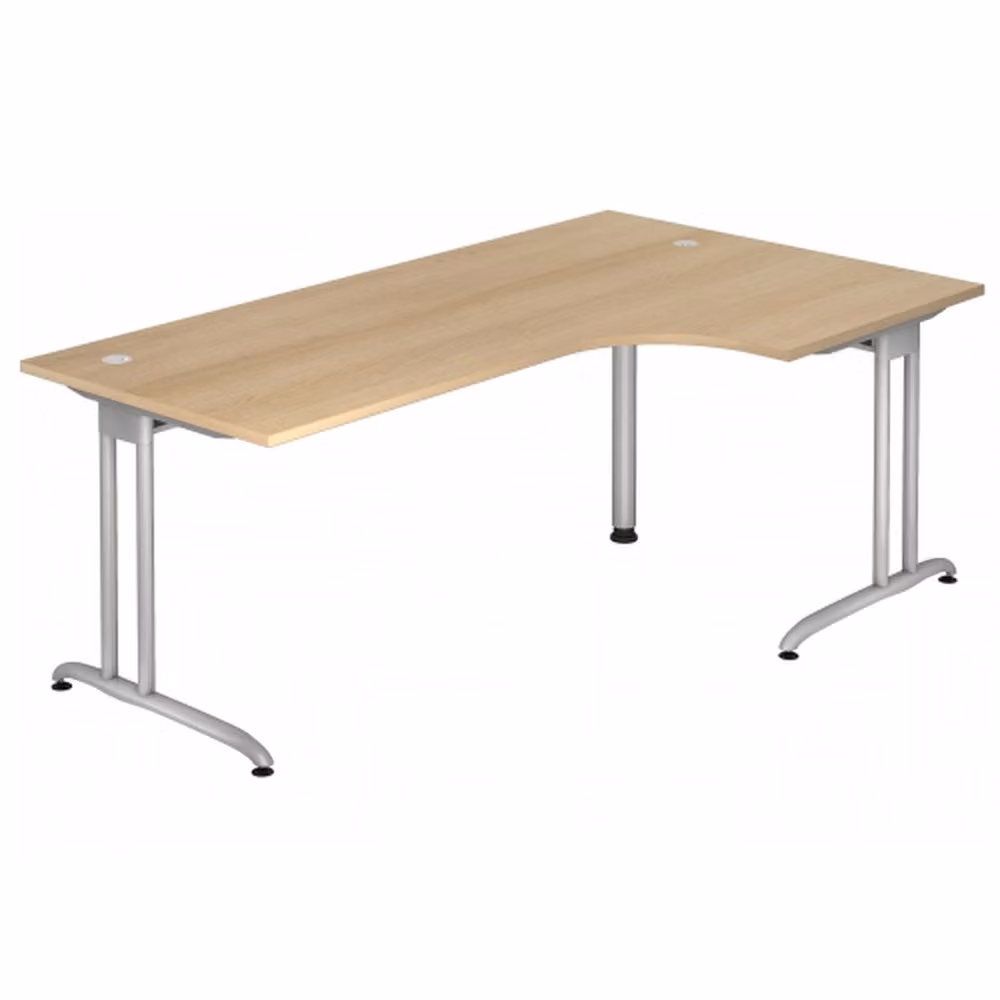 HAMMERBACHER BS82 Schreibtisch eiche L-Form