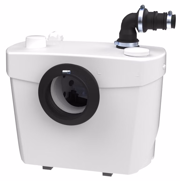 Pompa di sollevamento per acque reflue, adatta per WC e lavabi, 400 W, 48 dB, colore bianco