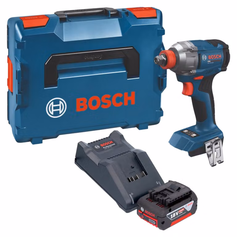 Avvitatore a impatto a batteria Bosch GDX 18V-285 Professional 18 V 285 Nm + 1x batteria 4,0 Ah + caricabatterie + L-Boxx