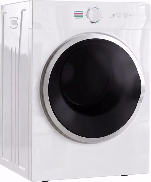 Asciugatrice Portatile HOMCOM da 4,8 kg con Riscaldamento PTC e Timer, Bianca – 1