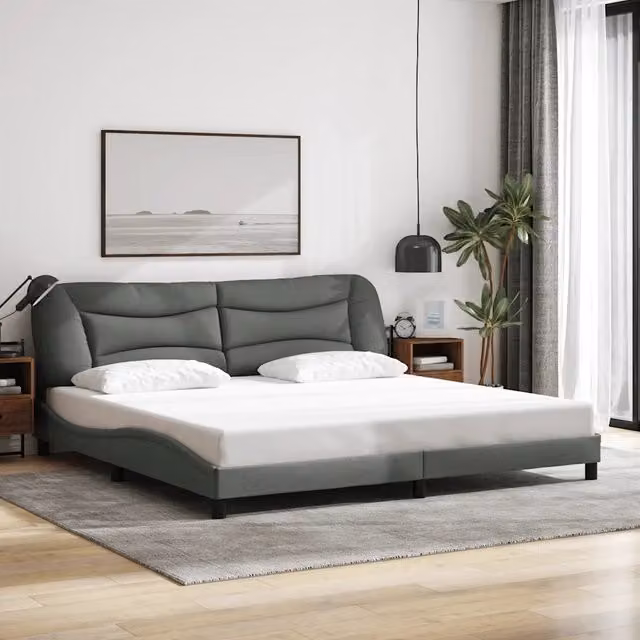 Giroletto senza materasso Hvar vidaXL Grigio, L/P/H: 200 x 200 x 74,5 cm – 1