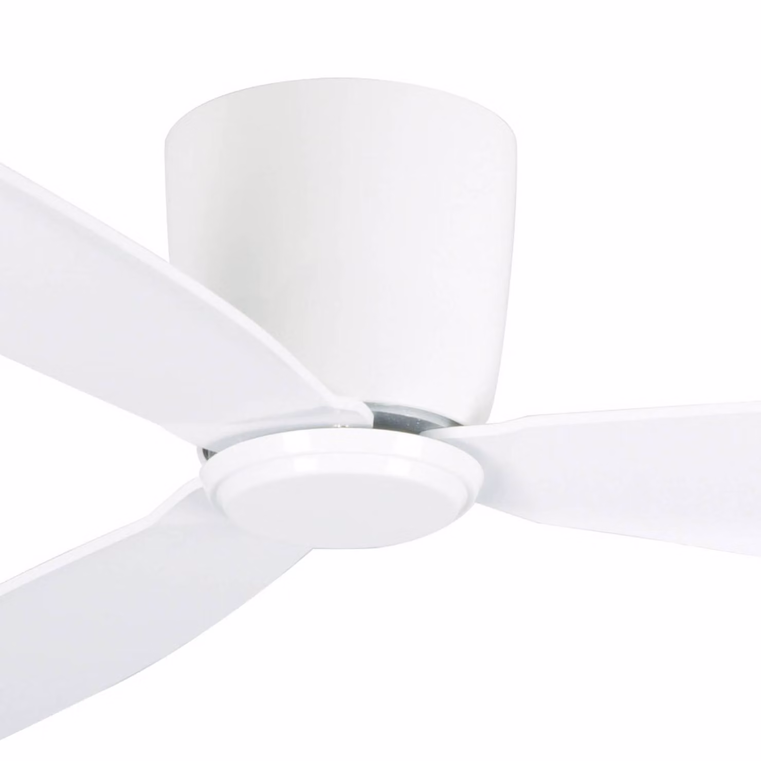 Beacon Lighting Ventilatore da soffitto Airfusion Radar bianco Ø 132 cm silenzioso, Bianco / Opale, Soggiorno / Sala da pranzo, Legno, Moderno
