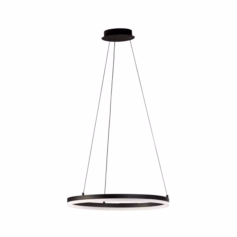 FISCHER & HONSEL Lampada LED a sospensione Sirko, bianco/nero, metallo, CCT, dimmerabile, Nero, Soggiorno / Sala da pranzo, Metallo, Moderno