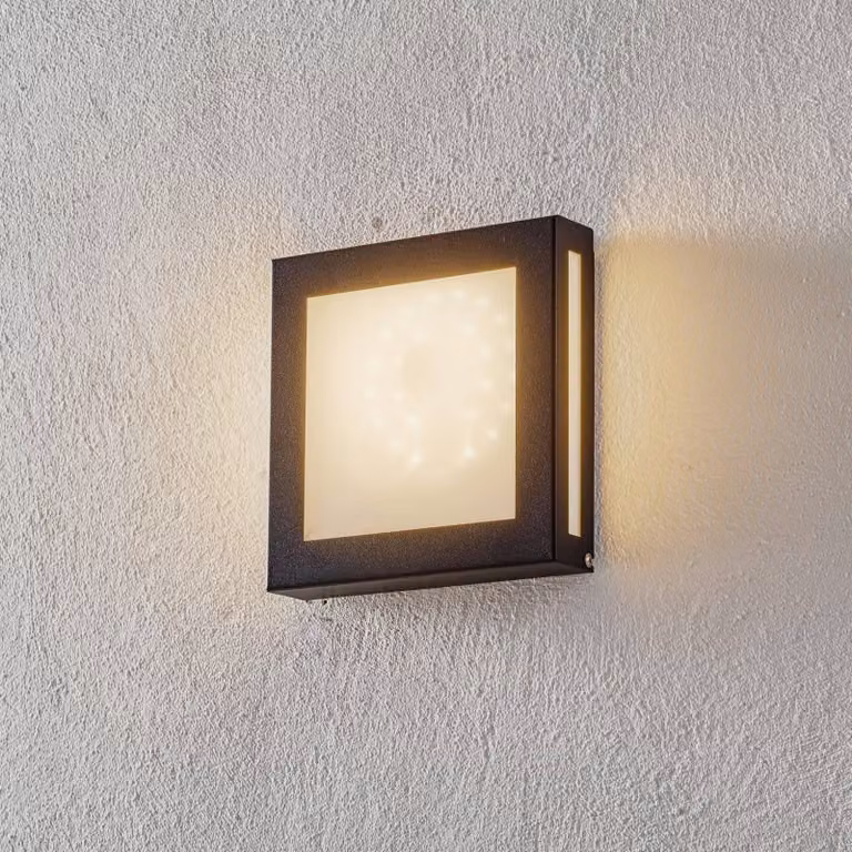 CMD Applique da esterni a LED LEGENDO, Nero, Acciaio Inox, Moderno, Applique LED da esterni