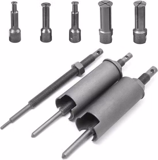 Set di 8 estrattori per cuscinetti a sfere, set per cuscinetti interni da 9-23 mm, carter motore, utensili per cuscinetti interni, estrattore per cuscinetti ruota, per moto e alternatori