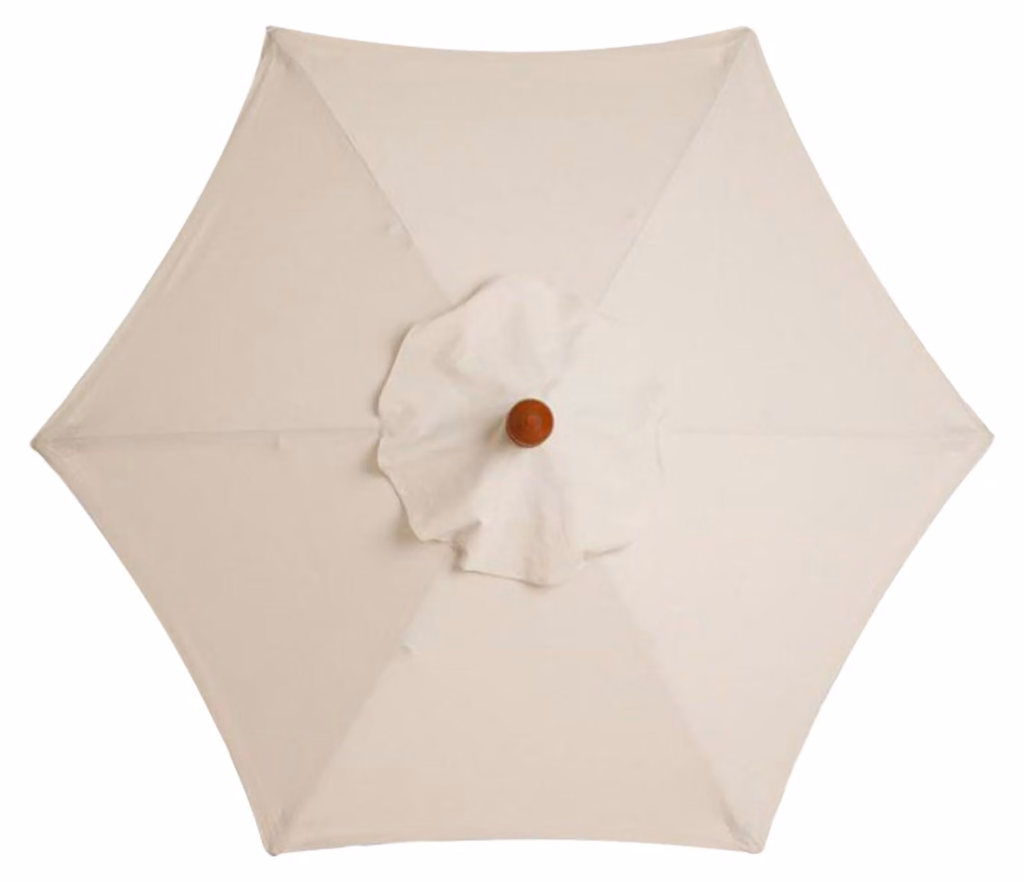 Ombrellone da terrazzo da 3 metri - Sostituzione del telo - Tessuto poliestere impermeabile - Materiale traspirante - Ombrellone robusto per esterni - 6 stecche - Parasole