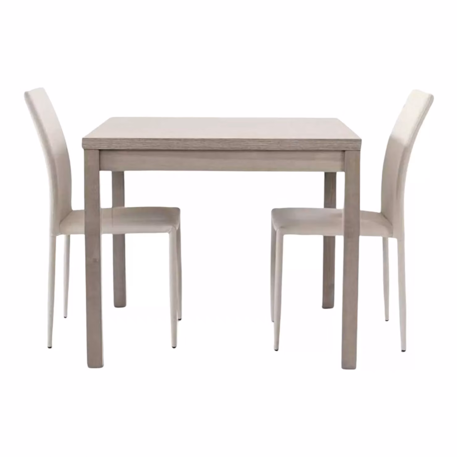 Tavolo moderno estensibile a libro quadrato in rovere grigio Mobili 2G L/P/H: 90 x 90 x 76 cm