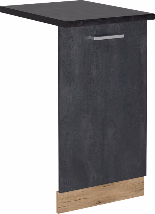 Pannello frontale della lavastoviglie Vicco R-Line Calce nera 45 cm , PL Antracite, Model 55094