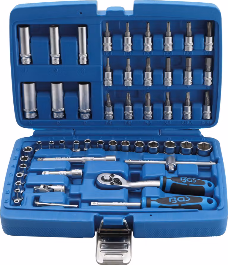 BGS Set di chiavi a bussola 6.3 (1/4) 53 pezzi - 2147