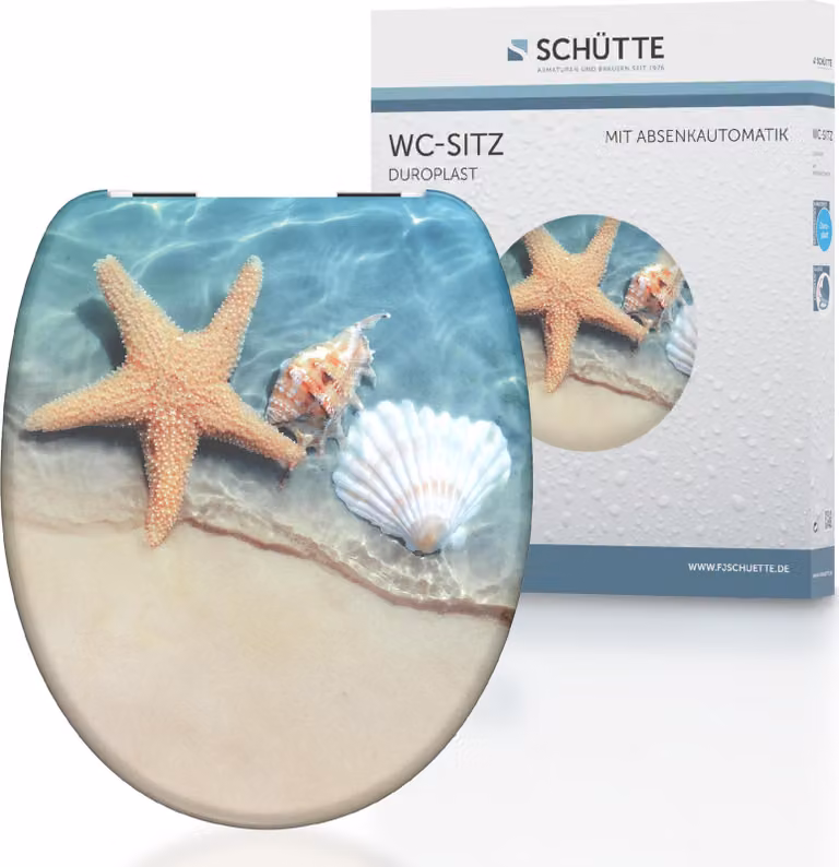 Sedile WC SCHÜTTE con chiusura ammortizzata BEACH
