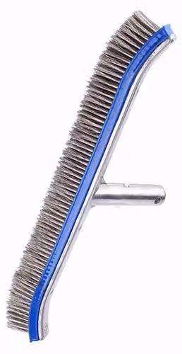 Spazzola per la pulizia di piscine/piscine pubbliche/cascate - Lunghezza: 45,5 cm - Ugelli in acciaio - Braccio telescopico - Materiale di alta qualità - Facile da installare