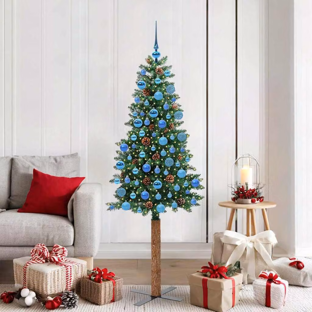 Maison Exclusive - Albero di Natale sottile, verde, 180 cm