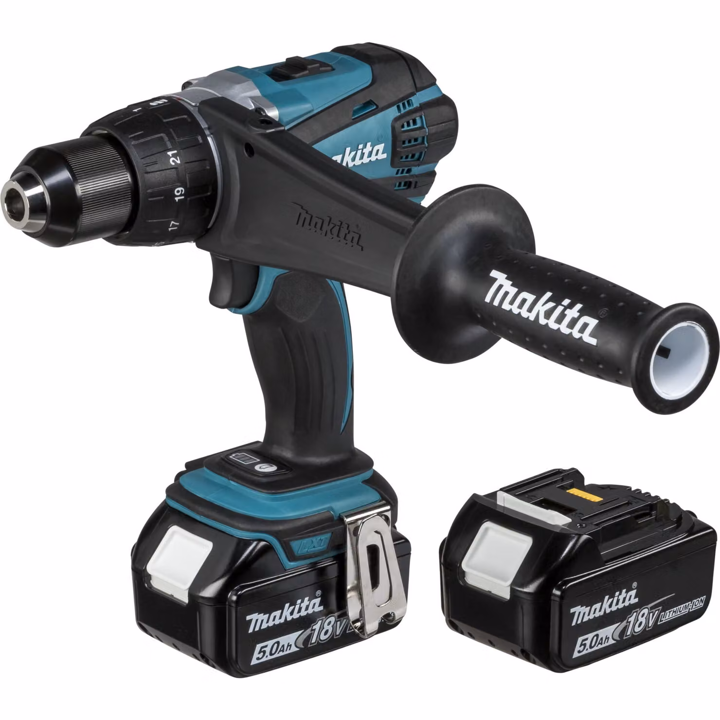 Makita DDF458RTJ - Trapano a batteria - 2 velocità - Chiave a tazza 13 mm - 91 N-m