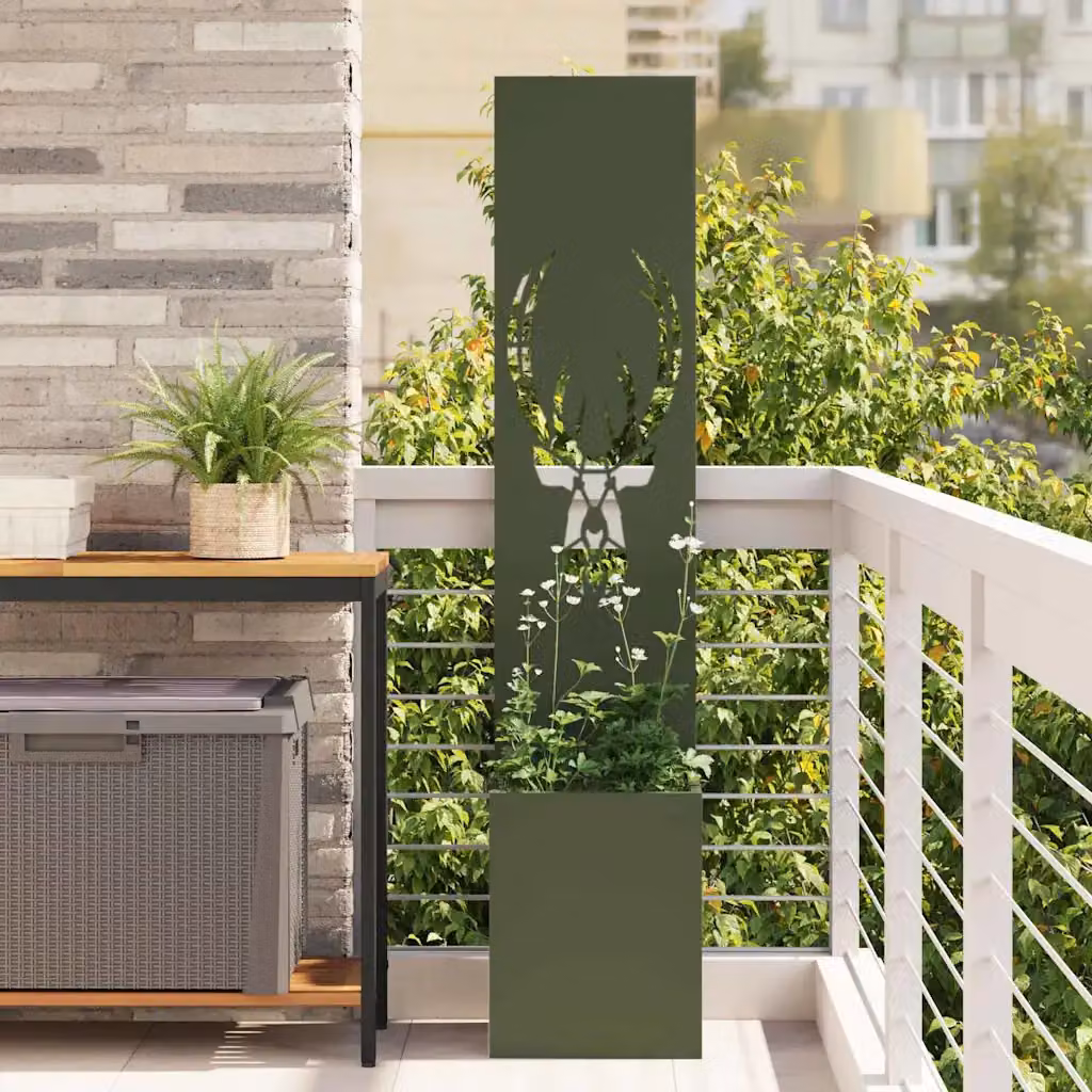 Paravent per privacy in giardino vidaXL Oliver, verde, L/P/H: 32 x 32 x 150 cm