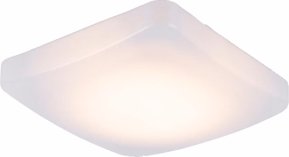 Lampada da soffitto a LED, quadrata, bianca, dimensioni 21,8 cm