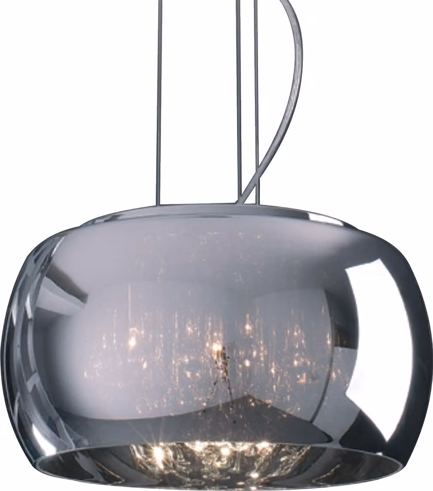 Lampada a sospensione LED SPHERA 5xG9/33W, argento, Ø: 40 H: 145 cm, attacco G9