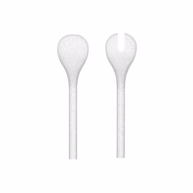 Posate da insalata Memento Synth metacrilato, Bianco