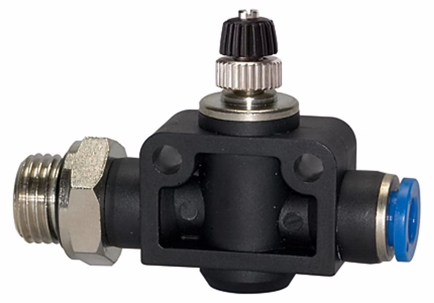 Valvola di ritegno a farfalla Riegler "Serie Blu", diritta, G 3/8 a. G-S Ã˜12mm