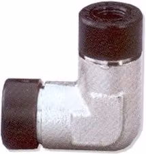 Raccordo automatico a L Walmec colore argento per tubi con diametro esterno 10 mm 17153