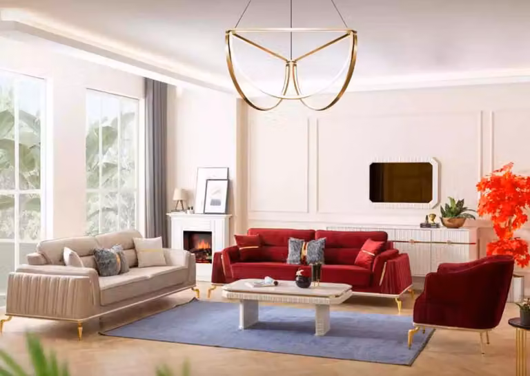 Sofagarnitur 331 Set Wohnzimmer Möbelset Design Modernes 3tlg