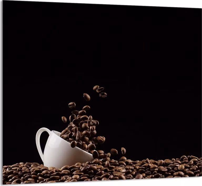 PIATTO IN VETRO PER CUCINA 65x60 Caffè