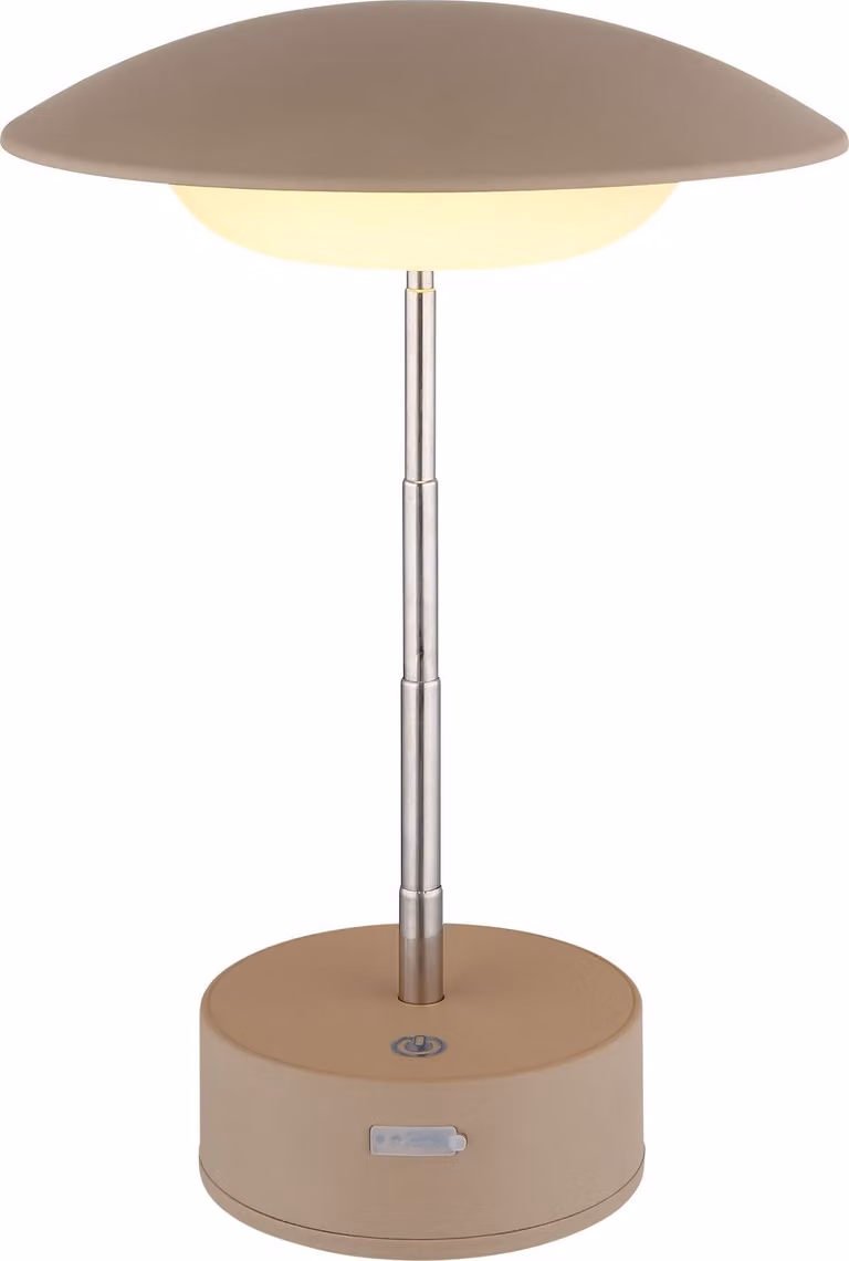 Lampada da tavolo senza fili con batteria ricaricabile Touch Dimmer Lampada da tavolo dimmerabile Marrone 58013K