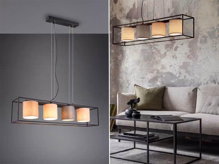 Lampada a sospensione 4 fiamme