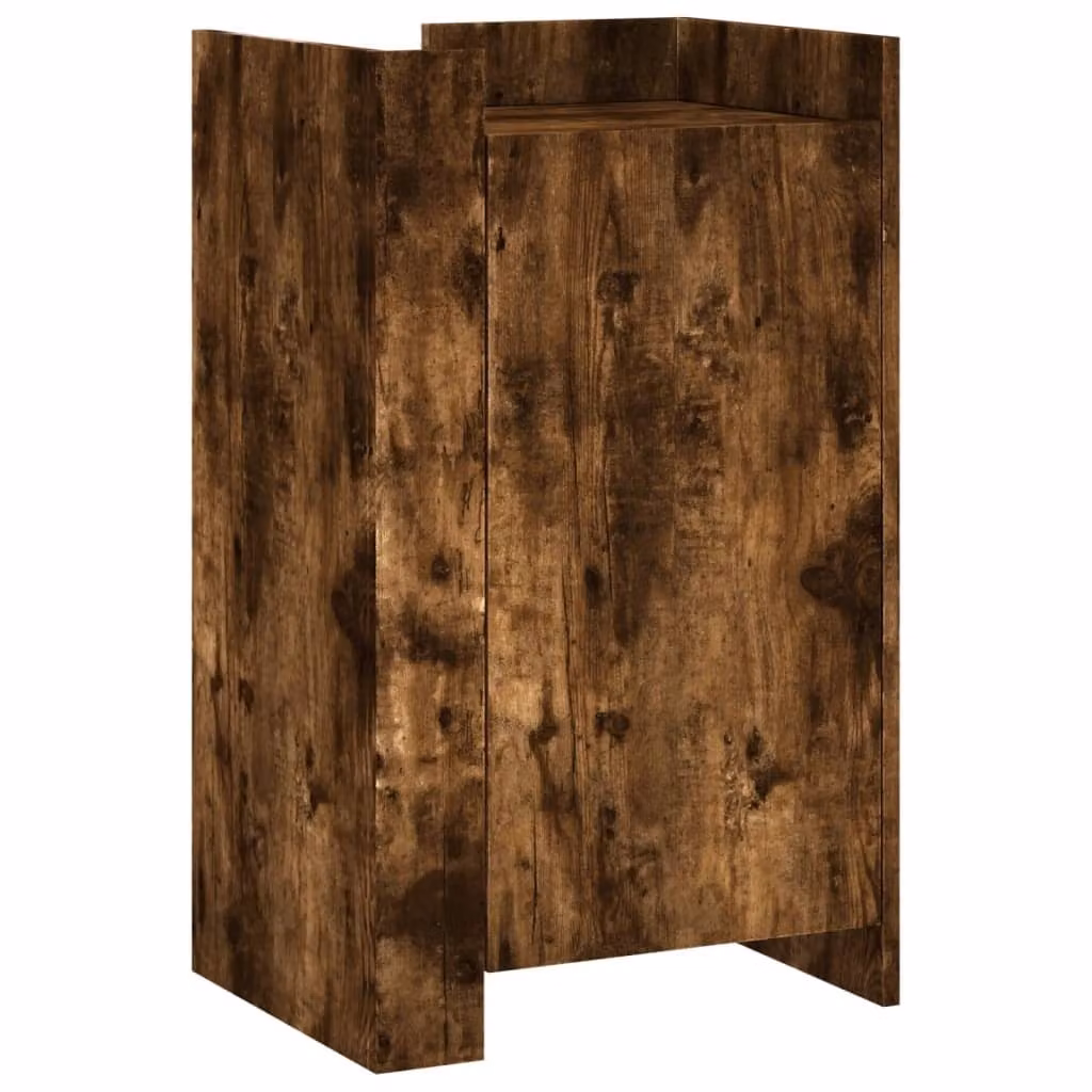 Credenza rovere fumé 45x35x75 cm materiale a base di legno