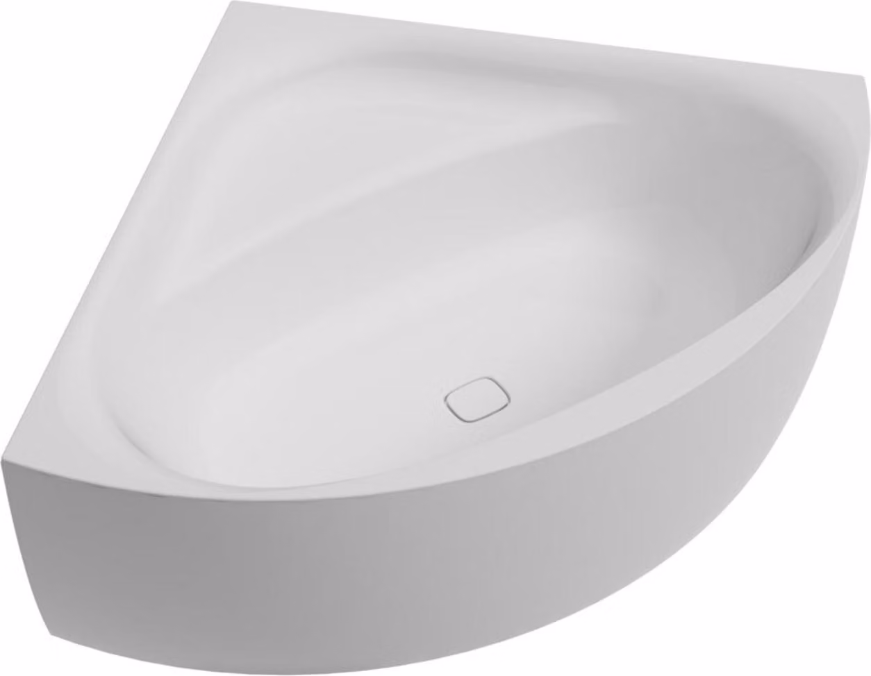 Vasca da bagno angolare iSensi 1500 x 1500 x 450 mm, bianca