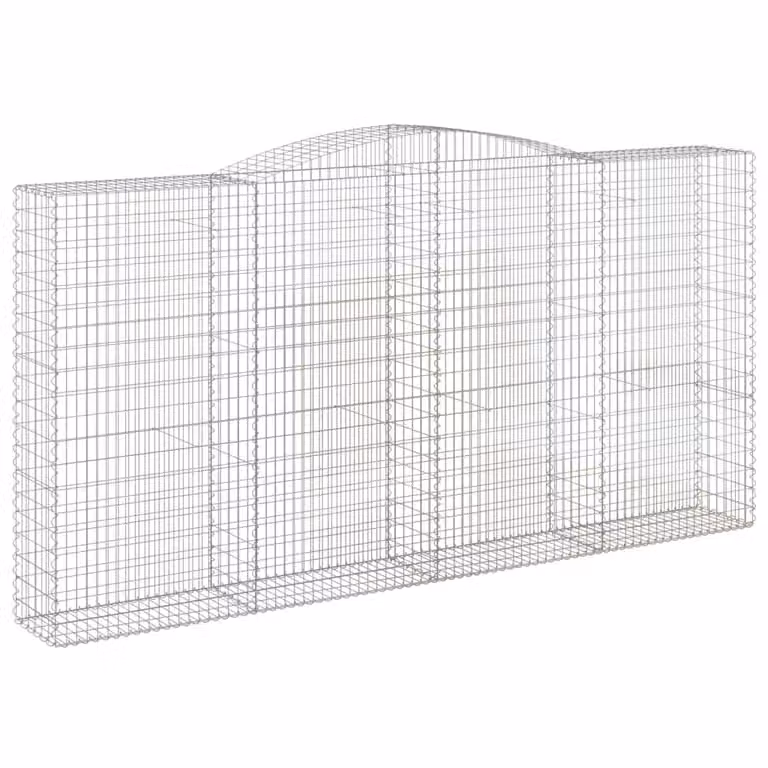 Cesto Gabbione ad Arco 400x50x200/220 cm Ferro Zincato