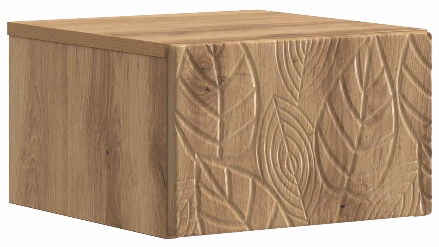 Mobiletto da notte a muro Rovere Artigianale 49 x 34,5 x 20 cm